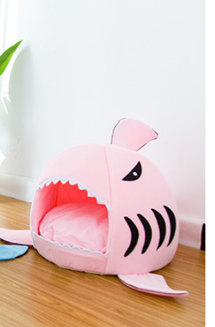 Dual-Purpose Shark Pet Bed