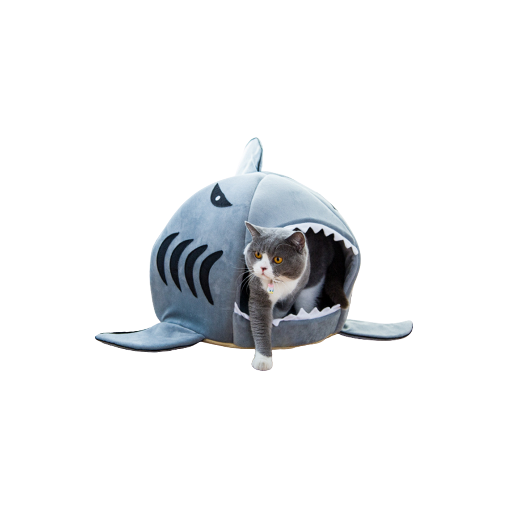 Dual-Purpose Shark Pet Bed